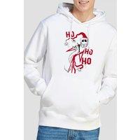 The Nightmare Before Christmas Men's Jack Santa Hoodie White | Size: 2XL