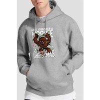 Star Wars Men's A Wookie Little Christmas Hoodie Light Grey | Size: XL