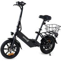 Zinc Formula E Venture Electric Seated Scooter in Black