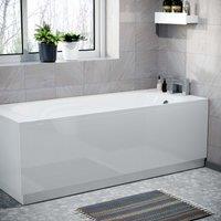 Nes Home White 1800mm Gloss Bath Front Panel PVC & 15mm Plinth
