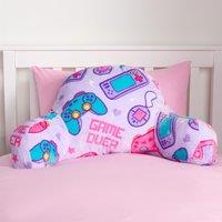 Kids Gaming Cushion Bed Pillow Reading Gamer Soft Support with Arms Lumbar Chair
