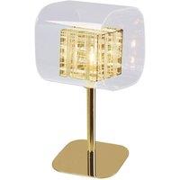 Netlighting Avignon 1 Light Table Lamp Gold Crystal