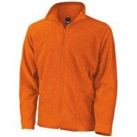 Result Core Men's Microfleece Jacket in Orange | Size: XS
