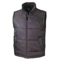 Result Core Men's Padded Body Warmer in Black | Size: Small