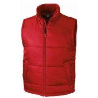 Result Core Men's Padded Body Warmer in Red | Size: XS