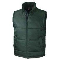 Result Core Men's Padded Body Warmer in Bottle Green | Size: XS