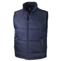 Result Core Men's Padded Body Warmer in Navy | Size: XS