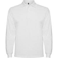 ROLY Men's Estrella Long-Sleeved Polo Shirt in White | Size: 3XL