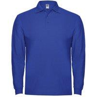 ROLY Men's Estrella Long-Sleeved Polo Shirt in Royal | Size: 3XL