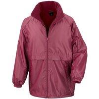Result Core Men's Microfleece Lined Waterproof Jacket in Burgundy | Size: Large