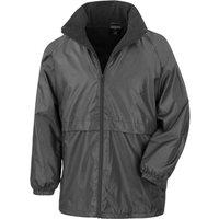 Result Core Men's Microfleece Lined Jacket in Black | Size: 2XL