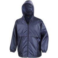 Result Core Men's Plain Blue Windbreaker in Navy | Size: 2XL
