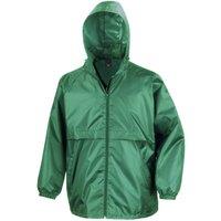 Result Core Men's Plain Blue Windbreaker in Green | Size: Small