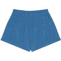 Native Spirit Women's Terry Towel Shorts in Duck Egg Blue | Size: XL