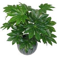Leaf 60cm Artificial Japanese Aralia Plant Evergreen in Green