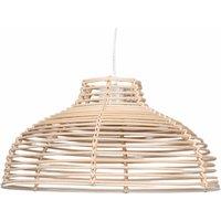 First Choice Lighting Katrina - Rattan Dome Pendant Lightshade in Natural