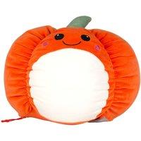 Mumbles Squidgys Pumpkin Plush Toy in Orange