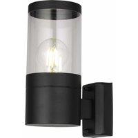 First Choice Lighting Storm - Black IP44 Outdoor Wall Light