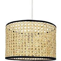First Choice Lighting Kona - Natural Rattan 25 cm Easy Fit Pendant Shades