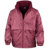 Result Core Fleece Lined Jacket in Burgundy | Size: 7-8 Years