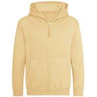 AWDis Cool Zoodie Full Zip Hoodie in Light Brown | Size: 9 Years