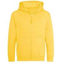 AWDis Cool Zoodie Full Zip Hoodie in Yellow | Size: 5-6 Years