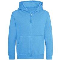 AWDis Cool Zoodie Full Zip Hoodie in Blue | Size: 7-8 Years