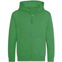 AWDis Cool Zoodie Full Zip Hoodie in Green | Size: 3-4 Years