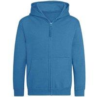 AWDis Cool Zoodie Full Zip Hoodie in Mid Blue | Size: 5-6 Years