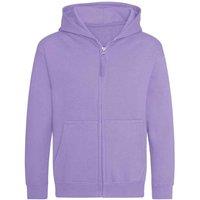 AWDis Cool Zoodie Full Zip Hoodie in Lavender | Size: 12-13 Years