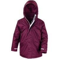 Result Core Plain Black Parka in Burgundy | Size: 5-6 Years