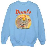 Disney Boy's Dumbo Flying Elephant Sweatshirt in Baby Blue | Size: 3-4 Years