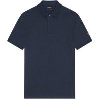 Lyle & Scott Men's Tipped Ottoman Polo Shirt in Navy | Size: Small