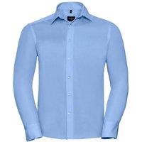 Russell Collection Men's Ultimate Tailored Long-Sleeved Shirt in Light Blue | Size: 18 inches