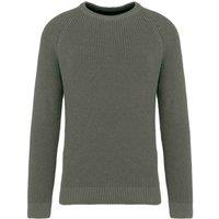 Native Spirit Men's Chunky Knit Sweatshirt in Khaki | Size: XL