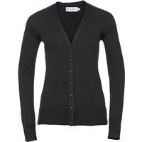 Russell Collection Women's Knitted Cardigan in Black | Size: Medium