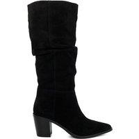 Dune London Women's 'Troubles' Suede Calf Boots in Black | Size: 4