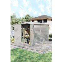 White Steel Outdoor Garden Storage Shed