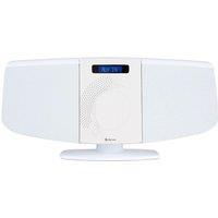 Denver Bluetooth DAB+ CD Player HiFi w/ Motorised CD Door | Stereo Speakers, Wall Mountable, Mains Powered, LED Display, Remote Control, FM, USB, AUX