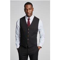 Antique Rogue Men's Texture Waistcoat in Black | Size: 52R
