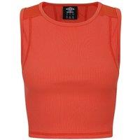 Umbro Women's Ribbed Crop Top in Pink | Size: 10