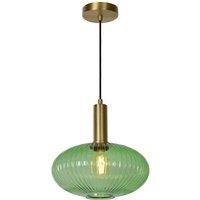 Lucide 'MALOTO' Dimmable Adjustable Indoor Stylish Retro Pendant Light 1xE27 in Green
