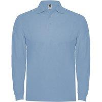 ROLY Men's Estrella Long-Sleeved Polo Shirt in Blue | Size: Small