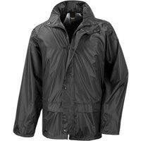 Result Core Men's Waterproof Jacket in Black | Size: 2XL
