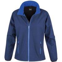 Result Core Women's Printable Soft Shell Jacket in Dark Navy | Size: Medium