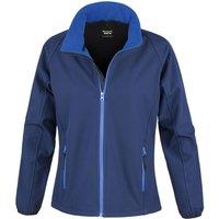 Result Core Women's Printable Soft Shell Jacket in Dark Navy | Size: Large
