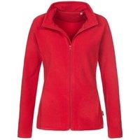 Stedman Active Women's FZ Fleece in Red | Size: Small