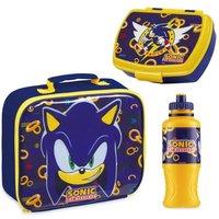 Sonic the Hedgehog Lunch Set - Lunch Bag Lunch Box & Water Bottle 430ml