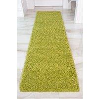 Kukoon Runner Rug Fern Green Value Shaggy Long Hallway Rugs | Size: 60 cm x 230 cm