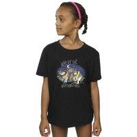 Where The Wild Things Are Girl's Cotton T-Shirt in Black | Size: 3-4 Years